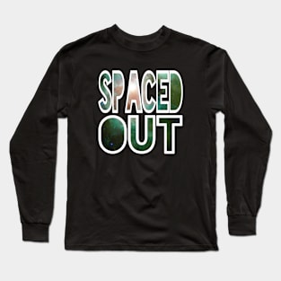 Spaced Out in Green Long Sleeve T-Shirt